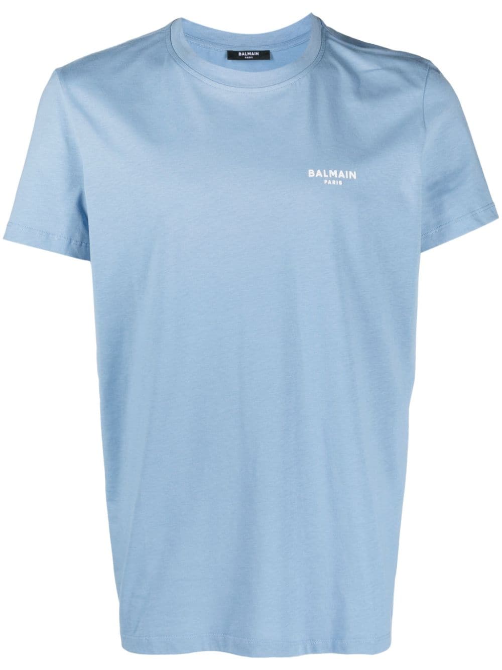 Balmain T-Shirt mit beflocktem Logo - Blau von Balmain