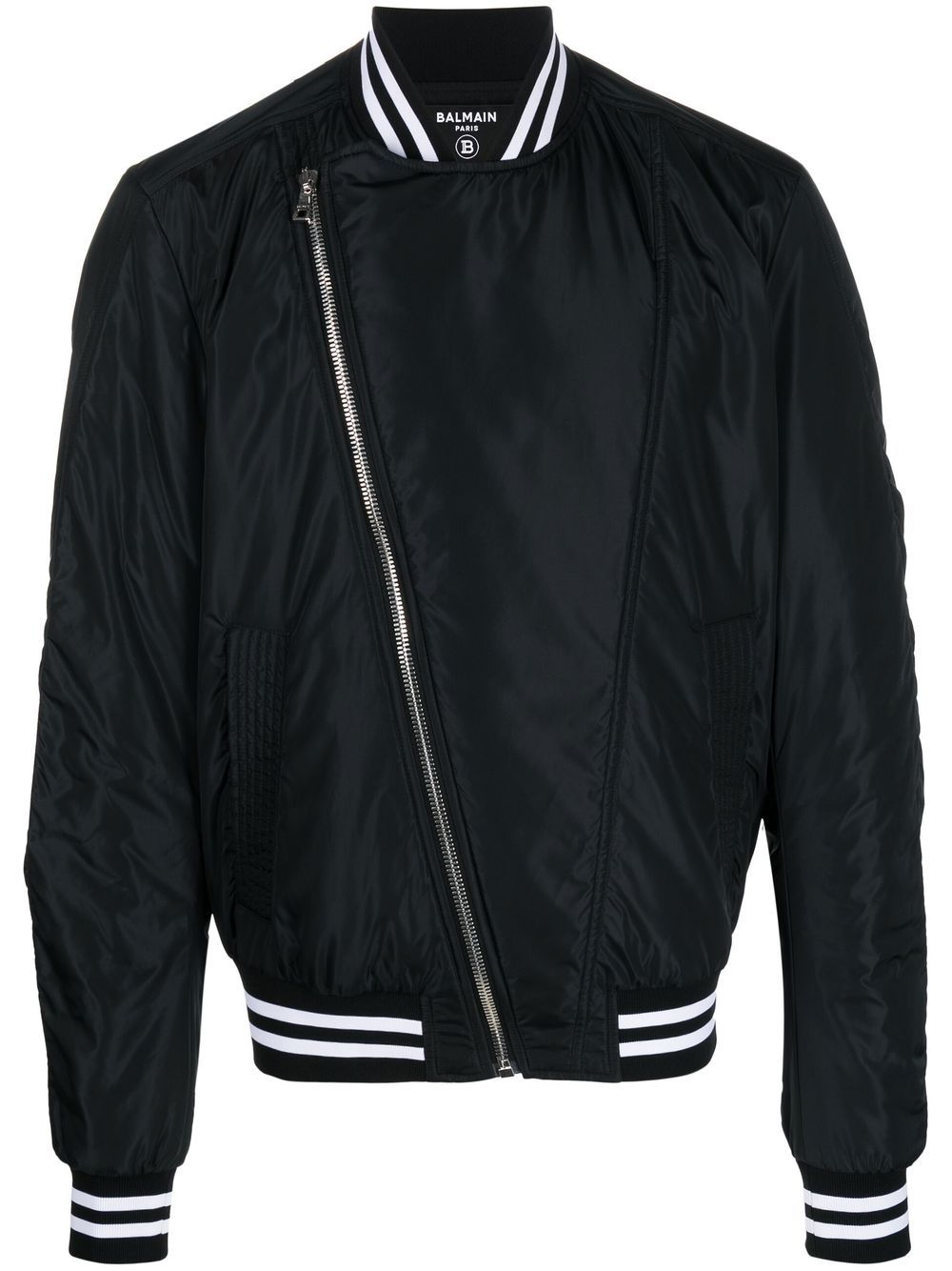 Balmain Bomberjacke mit Logo-Print - Schwarz von Balmain