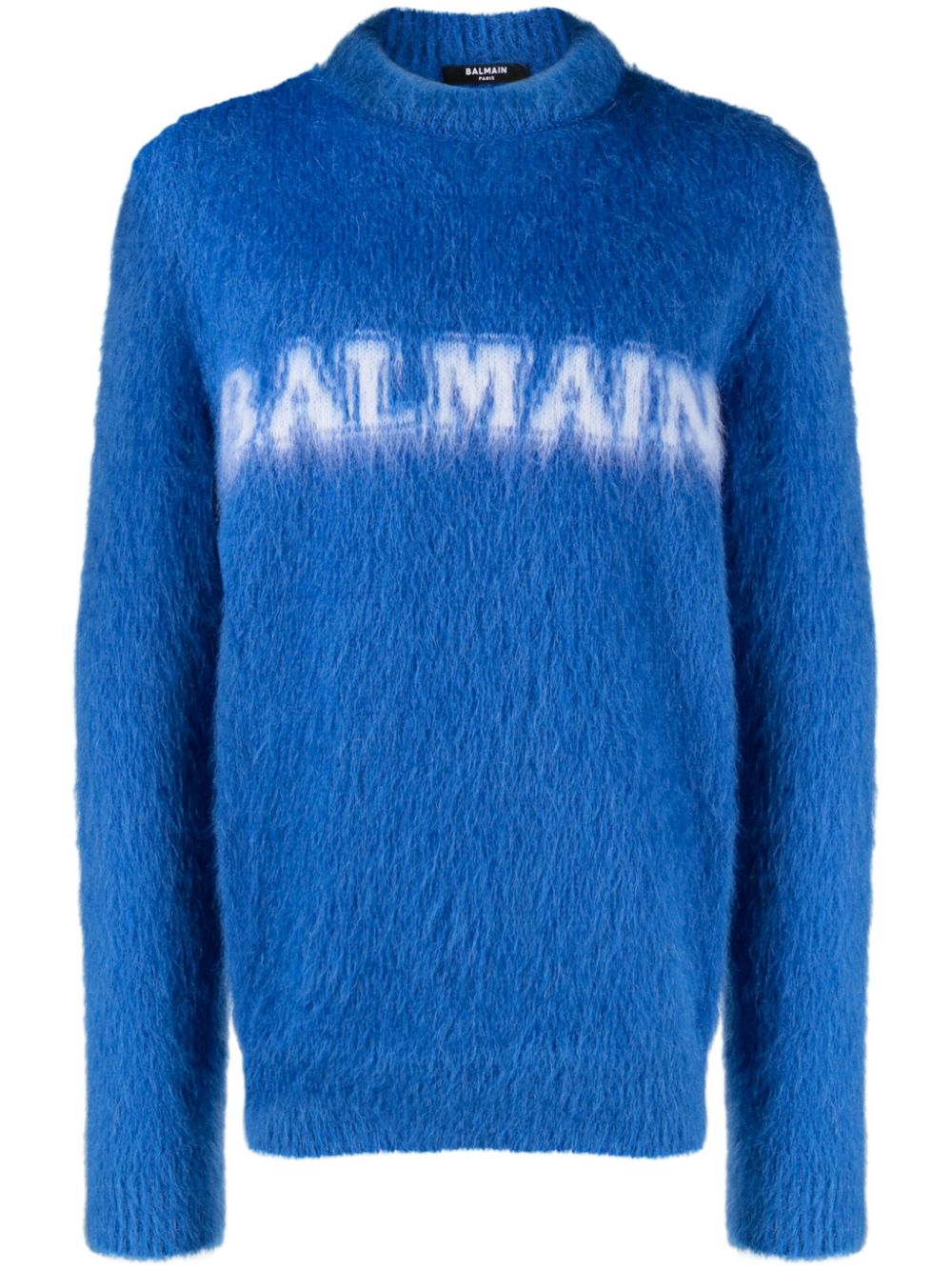 Balmain Pullover mit gebürstetem Finish - Blau von Balmain