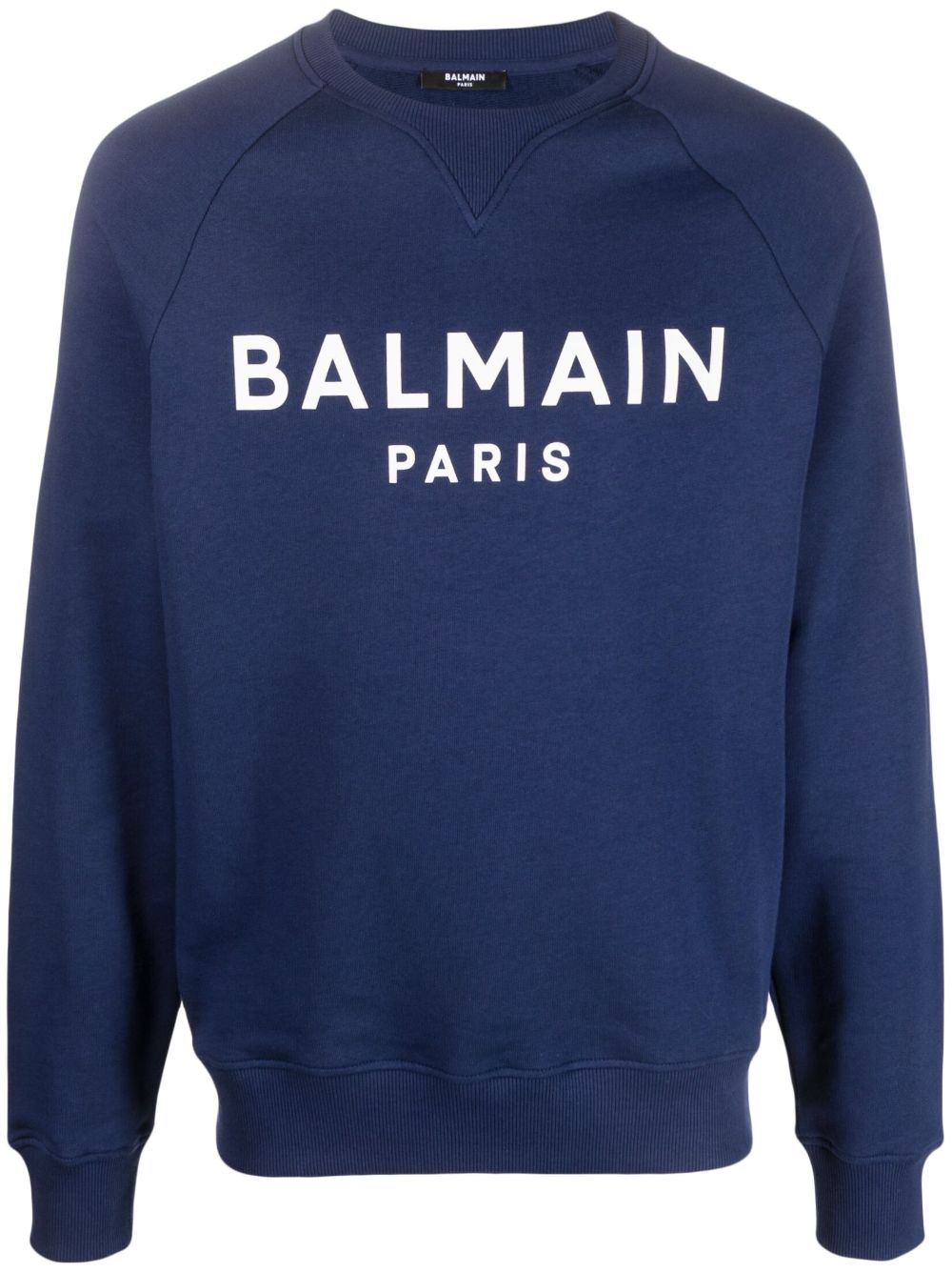 Balmain Sweatshirt mit Logo-Print - Blau von Balmain