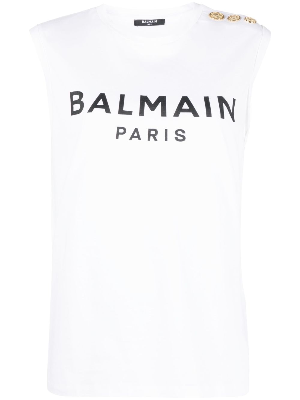 Balmain Tanktop mit Logo-Print - Weiß von Balmain