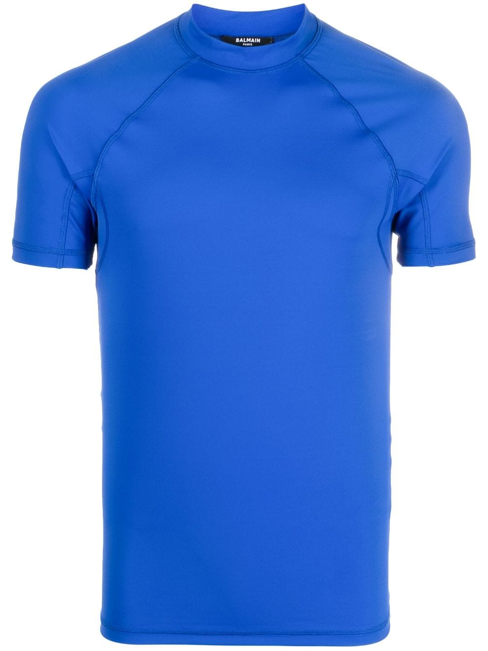 Balmain T-Shirt mit Stehkragen - Blau von Balmain