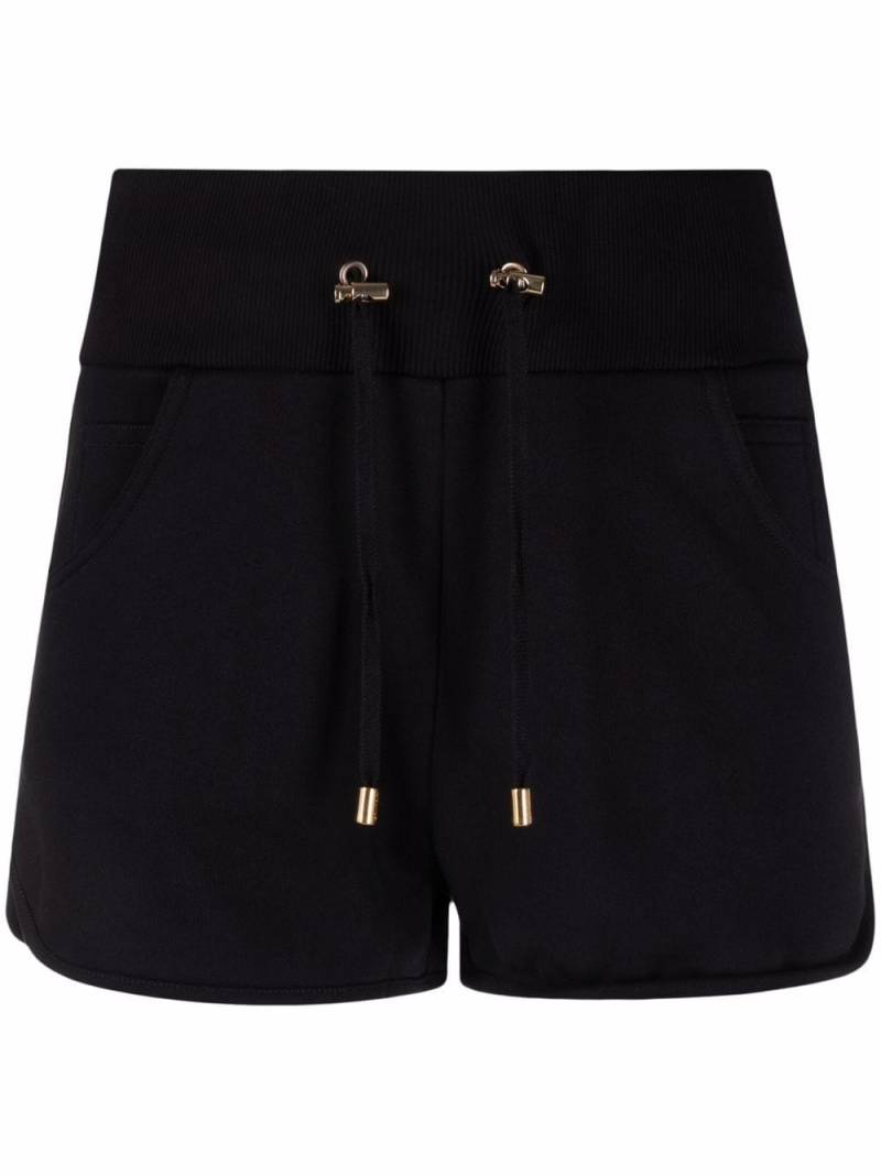 Balmain Shorts mit Logo-Print - Schwarz von Balmain