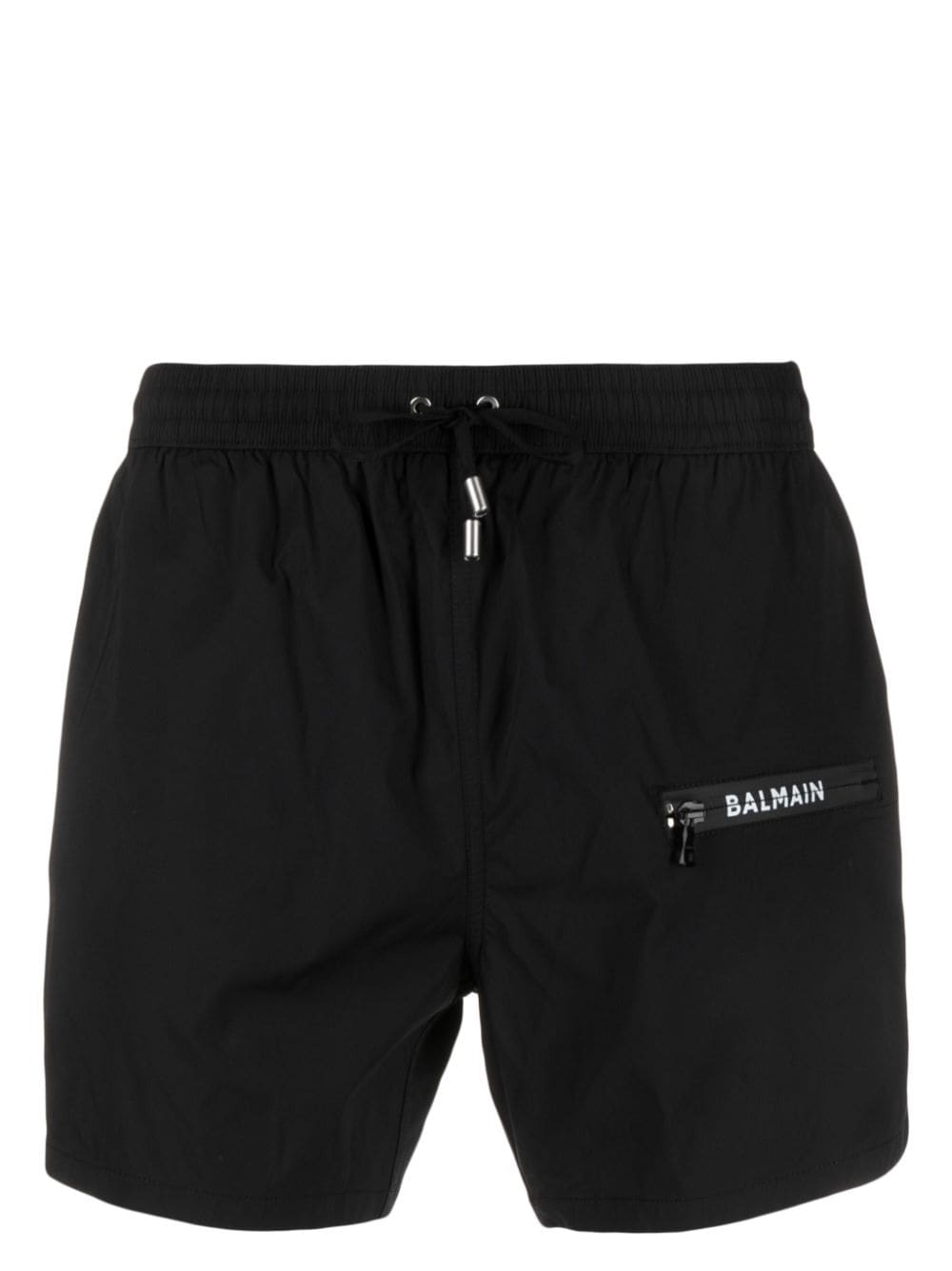 Balmain Badeshorts mit Logo-Print - Schwarz von Balmain