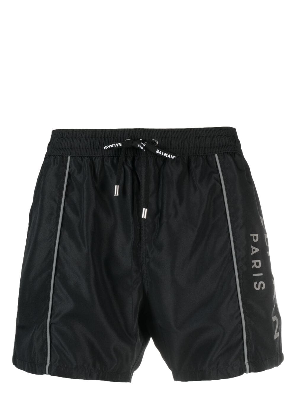 Balmain Badeshorts mit Logo-Print - Schwarz von Balmain