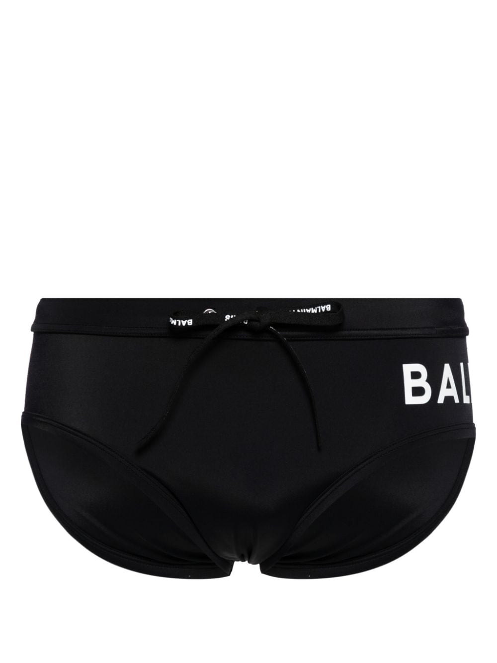 Balmain Badehose mit Logo-Print - Schwarz von Balmain