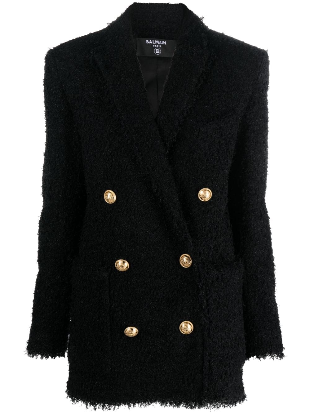 Balmain Tweed-Blazer im Oversized-Look - Schwarz von Balmain