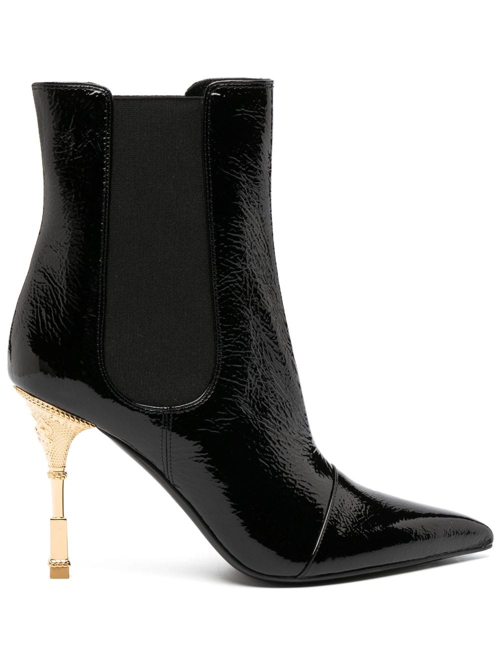 Balmain Stiefel mit Design-Absatz - Schwarz von Balmain