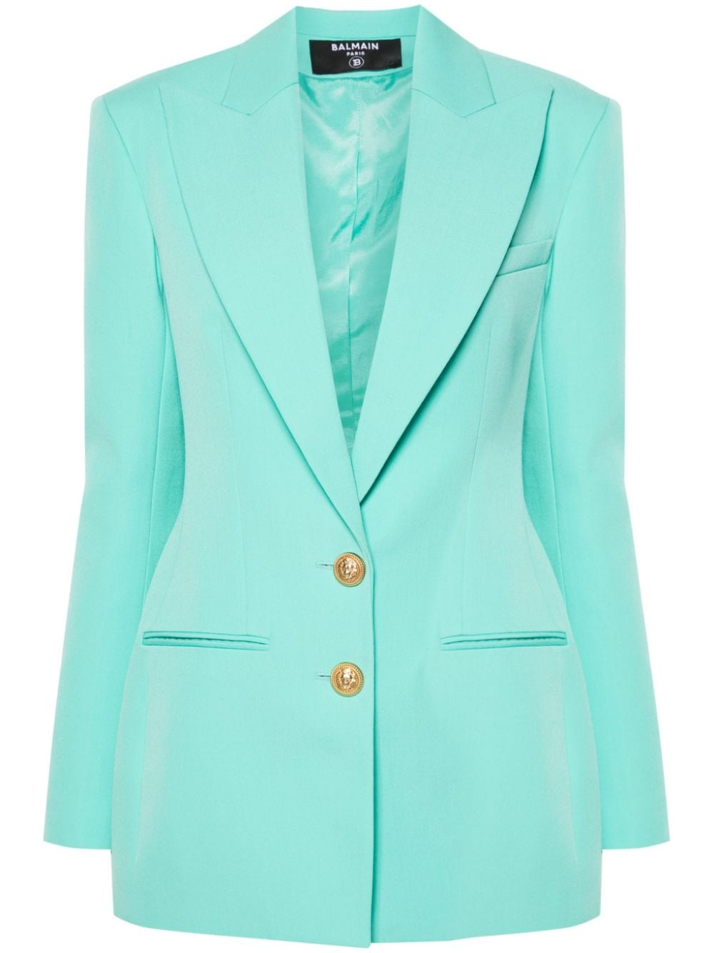 Balmain Einreihiger Blazer - Blau von Balmain