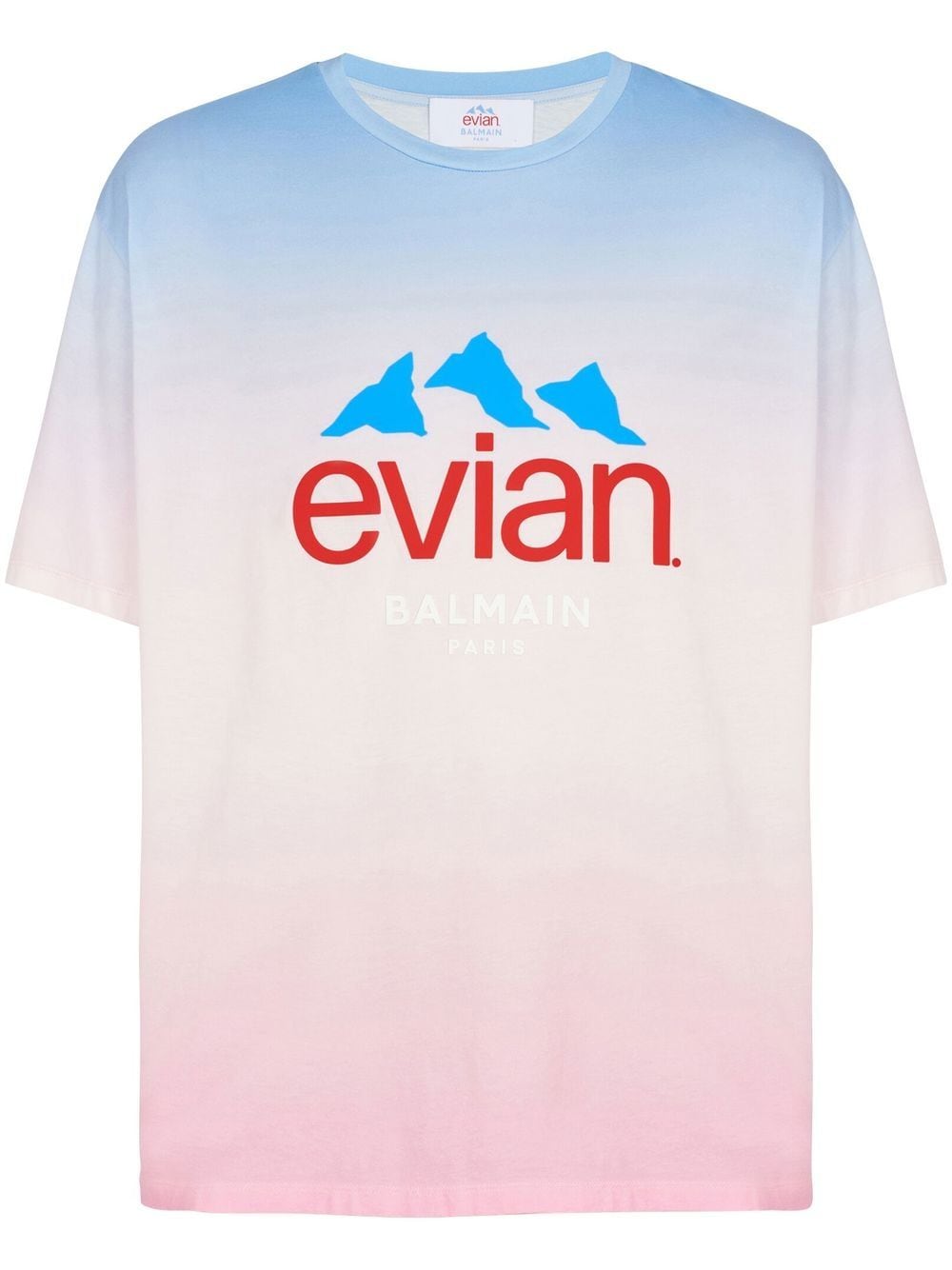 Balmain x Evian T-Shirt mit Farbverlauf - Rosa von Balmain