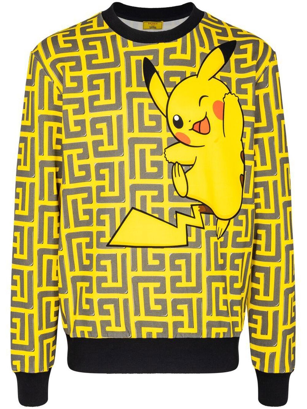 Balmain x Pokemon Sweatshirt mit Print - Schwarz von Balmain