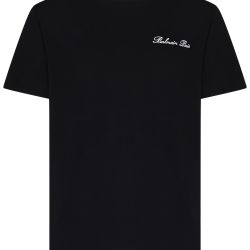 Black Balmain Organic Cotton T-shirt von Balmain
