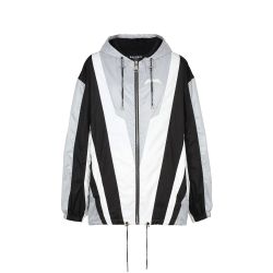 Herren Balmain Windbreaker Jacke Aus Polyester In Schwarz von Balmain