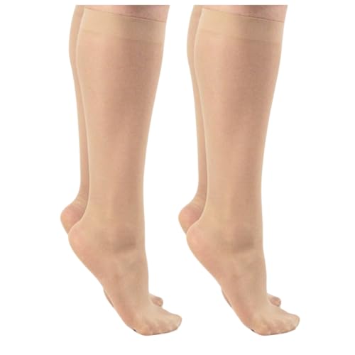 Balseti Feinkniestrümpfe Damen Hellbeige. 20DEN Kniestrümpfe – Elegant und Eng anliegend. 90% Polyamid. 2er Pack. Einheitsgröße 35–41. Balseti Feinkniestrümpfe Damen Hellbeige. 20DEN Kniestrümpfe – Elegant und Eng anliegend. 90% Polyamid. 2er Pack. Einheitsgröße 35–41. von Balseti