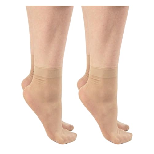 Balseti Feinsöckchen Damen Hellbeige. 20DEN Söckchen über dem Knöchel. 90% Polyamid. 2er Pack. Einheitsgröße 35–41. Balseti Feinsöckchen Damen Hellbeige. 20DEN Söckchen über dem Knöchel. 90% Polyamid. 2er Pack. Einheitsgröße 35–41. von Balseti