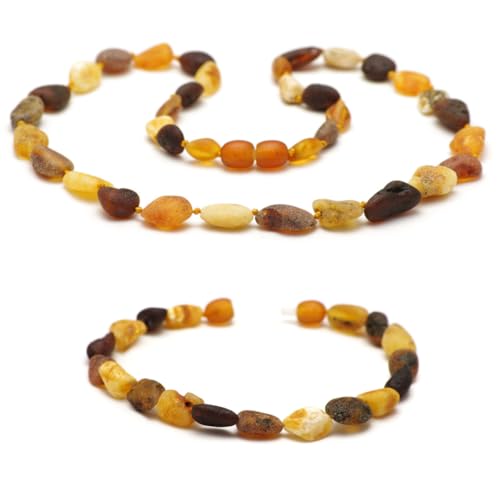 Baltic Secret Selected Baltic Amber Bernsteinkette für Kinder - Heilstein kette & armband Unisex - echt Bernstein Schmuck als Geschenk, Natürliche Schutzstein - Glücksbringer von Baltic Secret Selected Baltic Amber