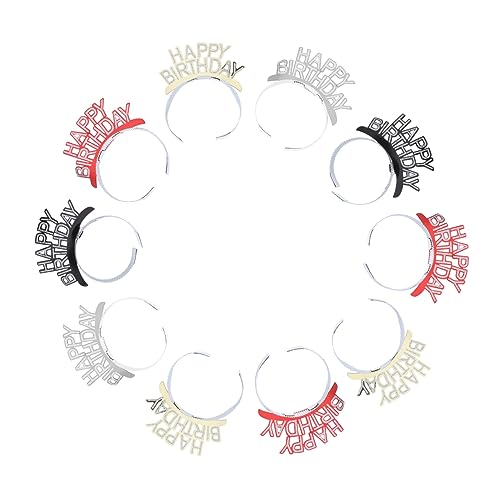 Baluue 10stücke Teiliges Kindergeburtstags-haarreif Mit Glitzer Bunte Party-kopfbedeckung Für Junge Mädchen Dekoration Für Fotoshootings Und Geburtstagsfeiern Farben Zufällig von Baluue