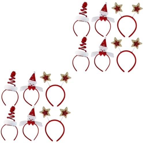 12 Stk Schneemann-Haarband christmas haarreif christmas headband Weihnachtsstirnbänder Gefälligkeiten für Weihnachtsfeiern Stirnband Weihnachtshaarreifen Schneemann-Haarreifen Baluue von Baluue