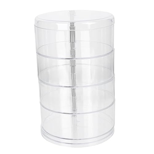 Baluue Drehbarer Kosmetik Organizer Transparente Aufbewahrungsbox Für Make-up Und Pflegeprodukte Großer Kapazität Für Lippenstift Und Mehr Praktische Lösung Für Schminktisch Und Bad von Baluue