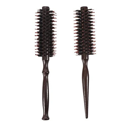 Baluue 2stücke Haarkamm Aus Wildschweinborsten Mit Holzgriff Antistatische Lockenbürste Für Sanftes Entwirren Und Styling Für Damen Und Herren Für Haartypen von Baluue