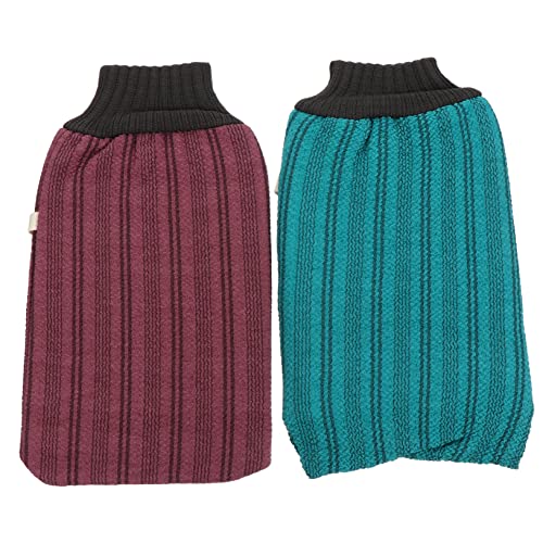 Baluue 2stücke Baumwoll-rückenpeeling-badetücher Körperpeeling-badetücher Verschiedene Farben Für Dusche Und Bad Zur Gründlichen Hautreinigung Und Regeneration von Baluue