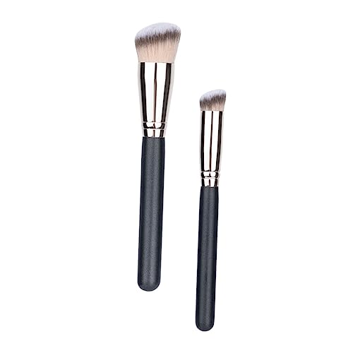 Baluue 2stücke Makeup Pinsel Professioneller Foundation Und Concealer Pinsel Für Flüssige Und Pudrige Kosmetik Ergonomisches Design Für Frauen Vielseitig Einsetzbar von Baluue