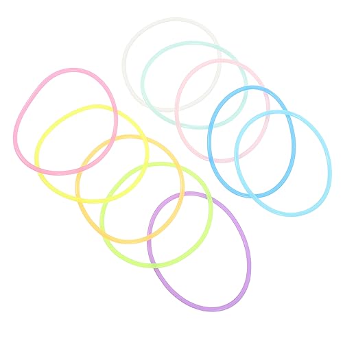 Baluue 30stücke Nachtleuchtende Silikonbänder Silikon-haargummis Silikon-handgelenksbänder Für Mädchen Als Haarband Oder Armband Verwendbar von Baluue