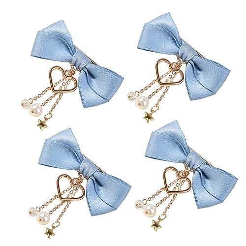 Baluue 4stücke Schleifen Haarspangen Mit Klammern Haarclips Für Mädchen Frauen Teenager Party Geburtstag Weihnachts Haar Zubehör Kostüm Requisiten von Baluue