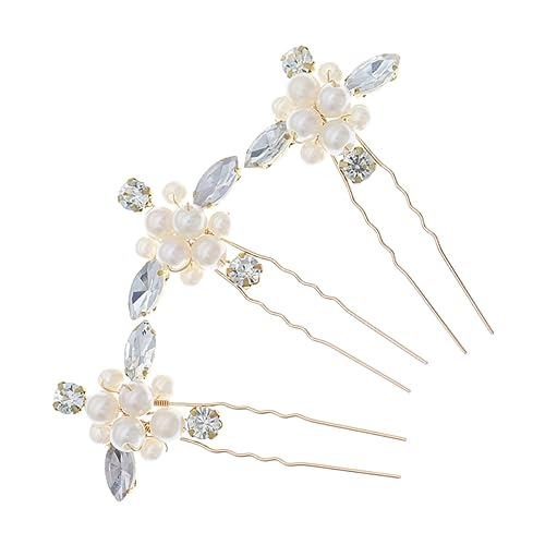 Baluue 6stücke Teiliges Wasserstein Haarnadeln Mit Blumen Für Hochzeiten Und Besondere Anlässe Elegante Haarspangen Für Damen Für Braut Und Abendmode von Baluue
