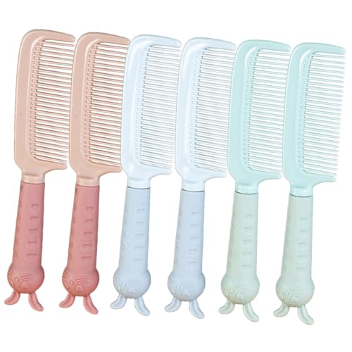 Baluue 6stücke Cartoon Haarkämme Für Junge Mädchen Und Erwachsene Antistatische Kämme Für Zuhause Und Friseursalons Praktische Haarpflege Für Altersgruppen von Baluue