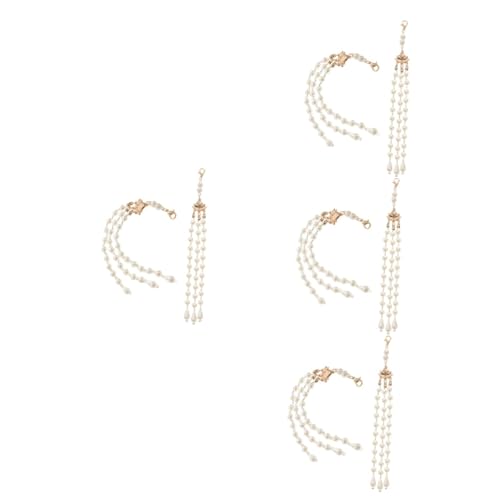 Baluue 8stücke Vintage Haarschmuck Mit Perlen Quaste Abnehmbare Kette Für Chinesische Kostüme Haaraccessoire Mit Eleganter Quaste Für Hochzeiten Und Festlichkeiten von Baluue