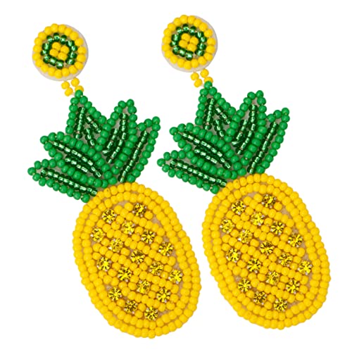 Baluue 1 Paar Bohemian Ohrringe Perlen im Ananas Design Handgefertigte Fruchtohrringe für Frauen als für Besondere Anlässe Stilvollen Ergänzung Ihres Outfits Baluue 1 Paar Bohemian Ohrringe Perlen im Ananas Design Handgefertigte Fruchtohrringe für Frauen als für Besondere Anlässe Stilvollen Ergänzung Ihres Outfits von Baluue