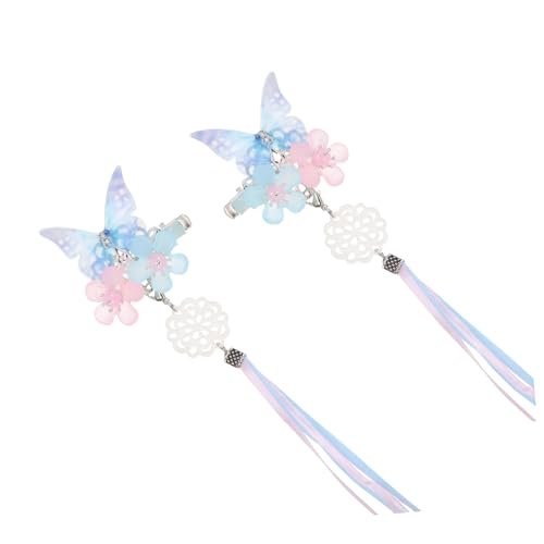 Baluue Haarnadel-set Für Chinesische Kultur 2er-pack Schmetterlings-haarnadeln Haarspangen Für Dekorative Kopfbedeckungen Party-accessoire Für Jungen Und Mädchen von Baluue
