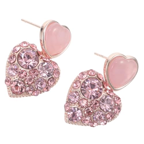 Baluue 1 Paar Herzohrringe Für Mädchen: Ohrstecker Für Damen – Romantischer Ohrstecker-schmuck – Modischer Statement-schmuck Für Und Formelle Anlässe von Baluue