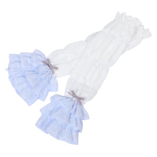 Baluue 1 Paar Lolita -Ärmel Frauen-Kleid-Ärmel Lolita-Mädchen-Handschuhe Brautärmel Abnehmbare Puffärmel Lolita-Handschuhe Armstulpen für Damen -Armstulpen Armstulpen damen Stoff von Baluue