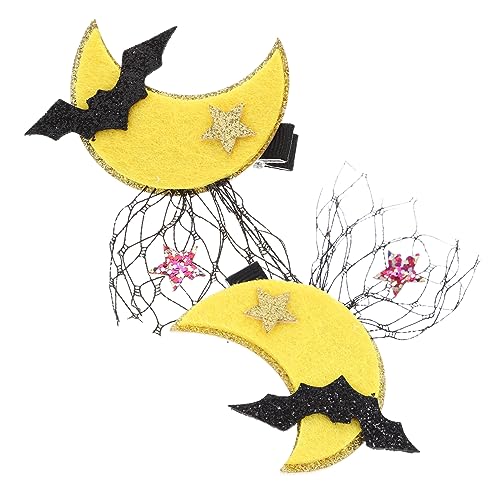 Baluue 1paar Halloween Haarklammern Spitze Gothische Haarspangen Für Teens Halloween Accessoires Für Frauen Stilvolles Und Charmantes Design Für Kostüme Und Partys von Baluue