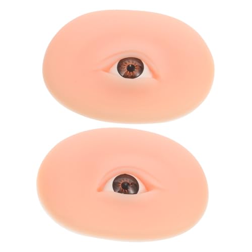 Baluue Silikon-make-up-training-boards Wimpern-übungsform Augenbrauen-übungsbrett Lidschatten-trainingsbrett Praktische Übungshaut Für Augen-make-up Künstliches Augenmodell Zum Üben von Baluue