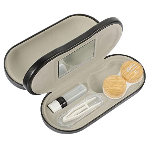 Baluue 1 Satz Doppelter Brillenbox Organizer Tragbarer Brillenbehälter aus PU für Sonnenbrillen und Stilvolles Design für Zuhause und Unterwegs von Baluue