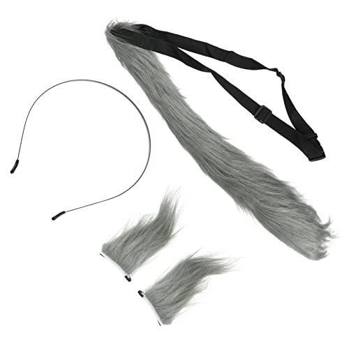 Baluue Tierohrspange Haarspange Party-haarnadel Schöne Haarspange Tierschwanz- Cosplay Kopfschmuck Decor Kits Simulierte Plüsch Headwear Haarnadeln von Baluue