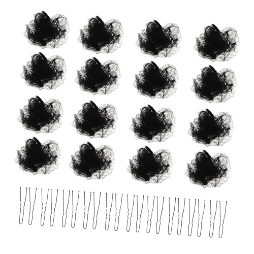 Baluue 1satz Haarnetze Für Buns Elastisches Mesh-haarbun-netz Für Frauen Inklusive Haarnetze Förmigen Clips Für Tanz Partys Und Täglichen Gebrauch von Baluue