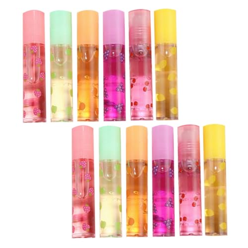 Baluue 12stücke Fruchtige Transparente Lipgloss Sets Feuchtigkeitsspendende Hochglänzende Lippenstifte Für Frauen Perfektes Für Winter Lippenpflege von Baluue