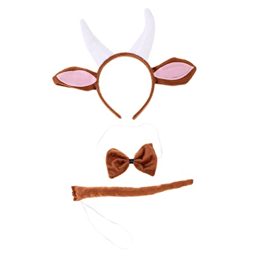 Baluue Tierohr-haarband-set Ziegenhorn-stirnband Für Cosplay Geburtstag Festival Weihnachten von Baluue