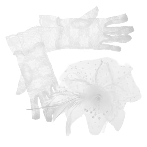 Baluue 1satz Federn Stirnband Für Braut Und Partys Chic Haarschmuck Mit Spitze Und Netz Für Besondere Anlässe Hochzeiten Und Feiern von Baluue