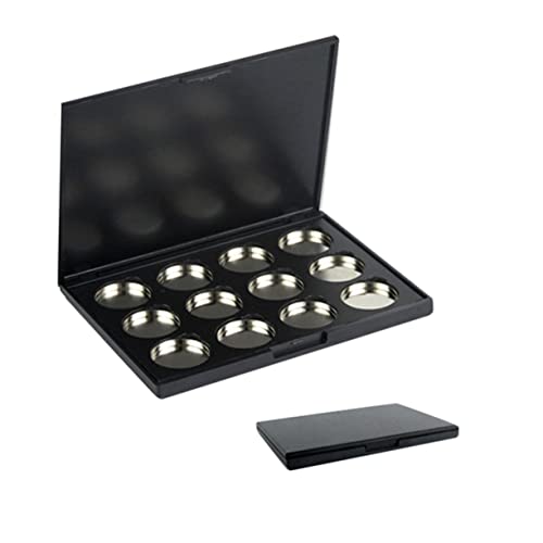 Baluue 1stück Kosmetik Organizer Aus Kunststoff Leere Magnetische Lidschattenpalette Für Foundation Und Andere Makeup-produkte Schwarz von Baluue