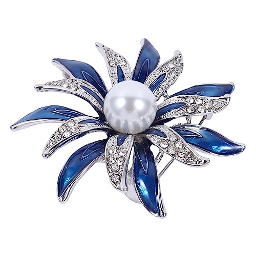 Baluue 1 Stück Emaille Blumenbrosche Brosche Schmuck Stifte Hochzeit Ästhetisch Für Rosa Blumennadelbrosche Mode Mädchen Schmuck Fälschung Kleidungszubehör Legierung Silber von Baluue