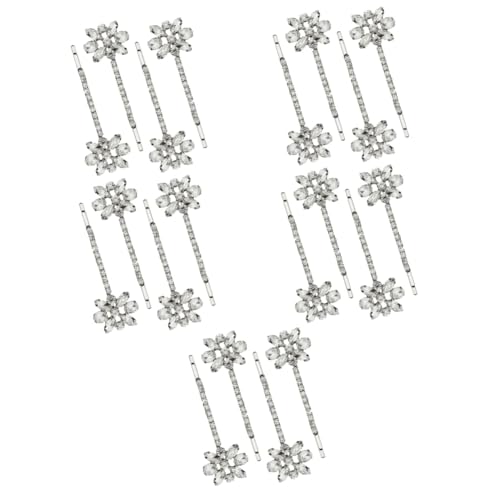 Baluue 10paare Blumen Haarspangen Silbern Bobby Haarschmuck Für Und Mädchen Für Hochzeiten Partys Und Besondere Anlässe von Baluue