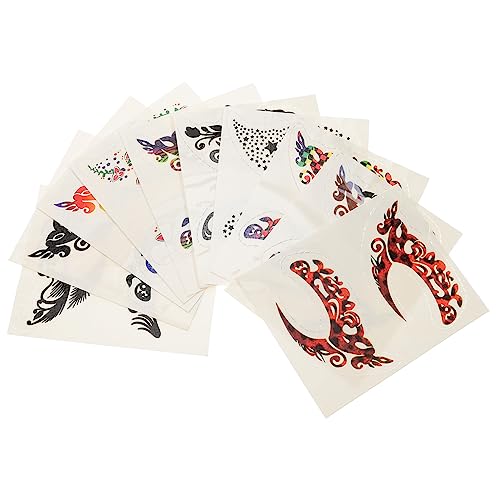 Baluue 10paare Temporäre Augen-make-up-sticker Vielseitige Kunst-eyeliner Und Lidschatten-aufkleber Für Partys Cosplay Und Festivals Einfach Anzuwenden Und Langanhaltend von Baluue