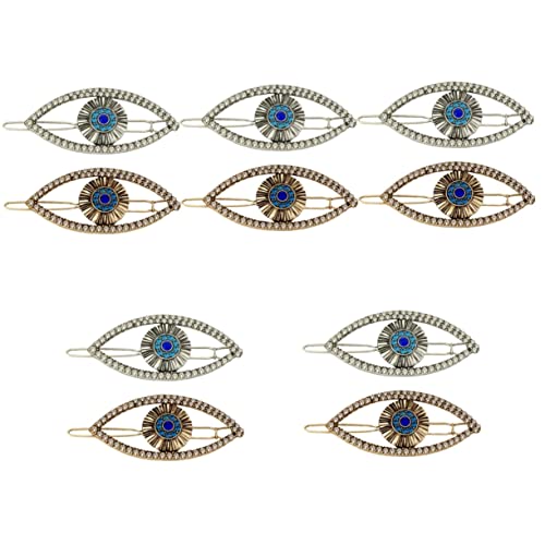 Baluue 10stücke Evil Eye Haarklammern Mit Strasssteinen Vintage Haarspangen Für Damen Antikgold Und Antiksilber Haaraccessoires Für Alltag Und Besondere Anlässe von Baluue
