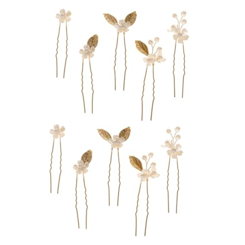 Baluue 10stücke Haarnadeln Mit Retro-perlen Und Blüten Für Hochzeiten Brautschmuck Und Besondere Anlässe Hochwertige Elegantes Design Accessoire Für Damen Und Mädchen von Baluue