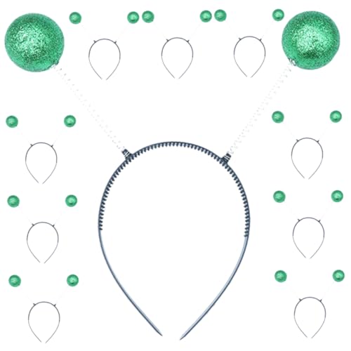 Baluue 10stücke Alien Stirnbänder Mit Glitzerbällen Spaßiges Haarschmuck Partys Festivals Und Cosplay Universalgröße Für Erwachsene von Baluue